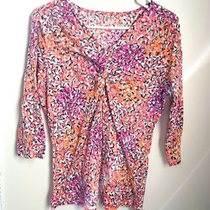SOLD || Pink and orange patterned top